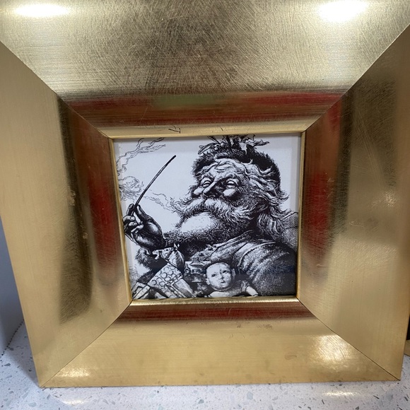 shiny gold brush Picture 9x9 Frames for 3.5x3.5" photo wall/Table Top Holidays 2 - Picture 4 of 13